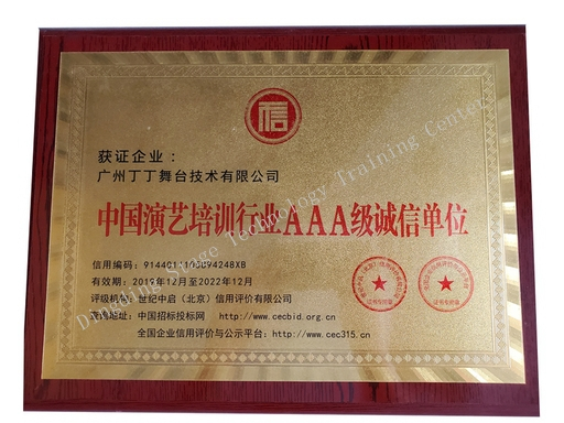 AAA-Rated Integrity Enterprise in China's Performing Arts Training Industry