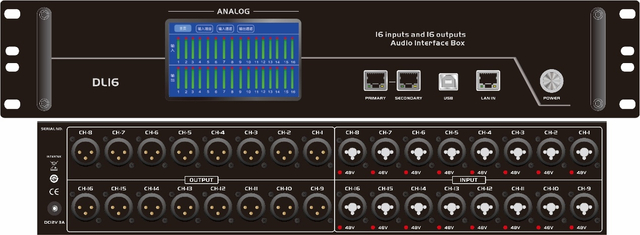 DL16 Dante Audio Stage Box
